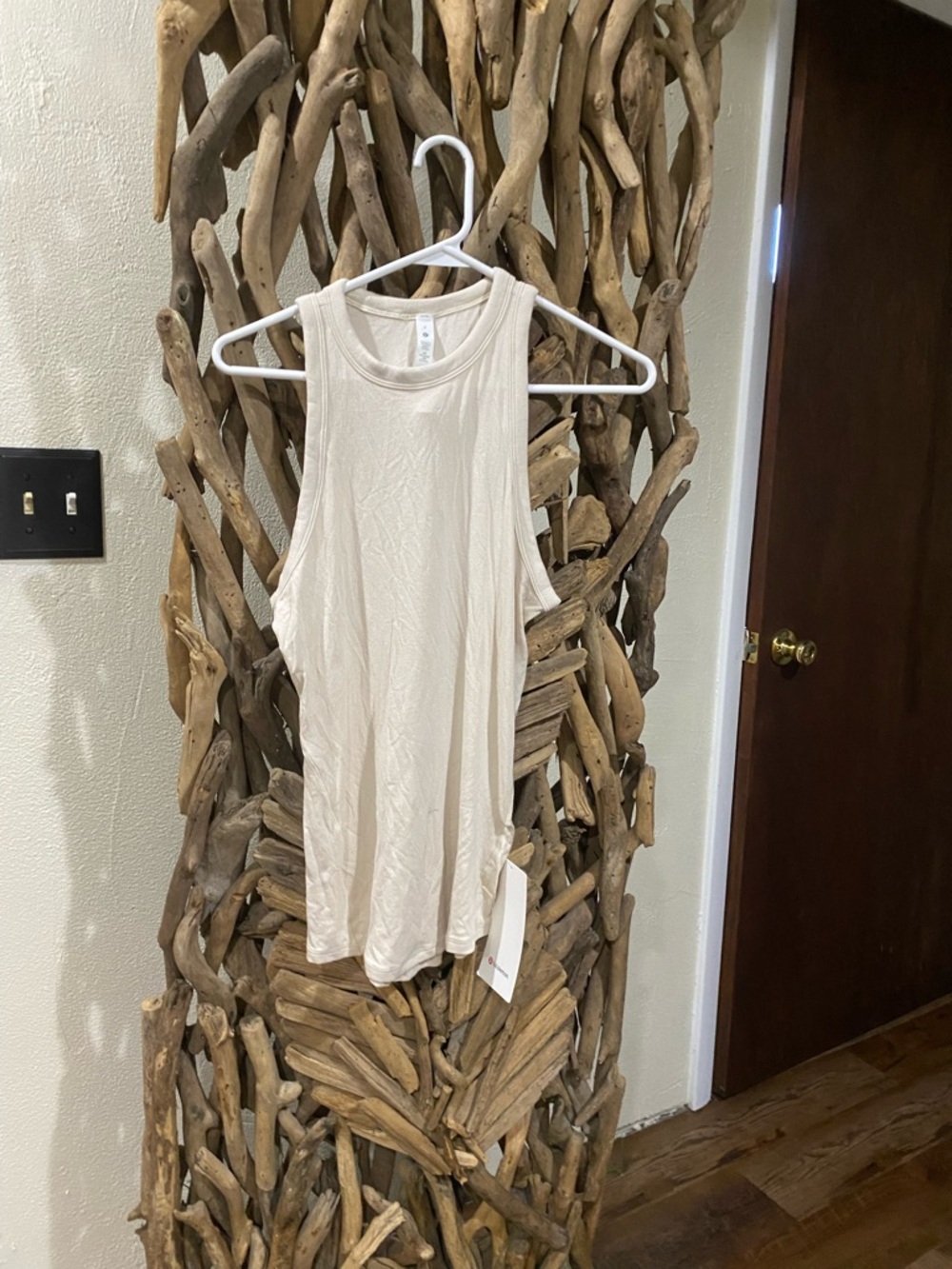 lululemon athletica Light Cream Ribbed High-Neck Tank